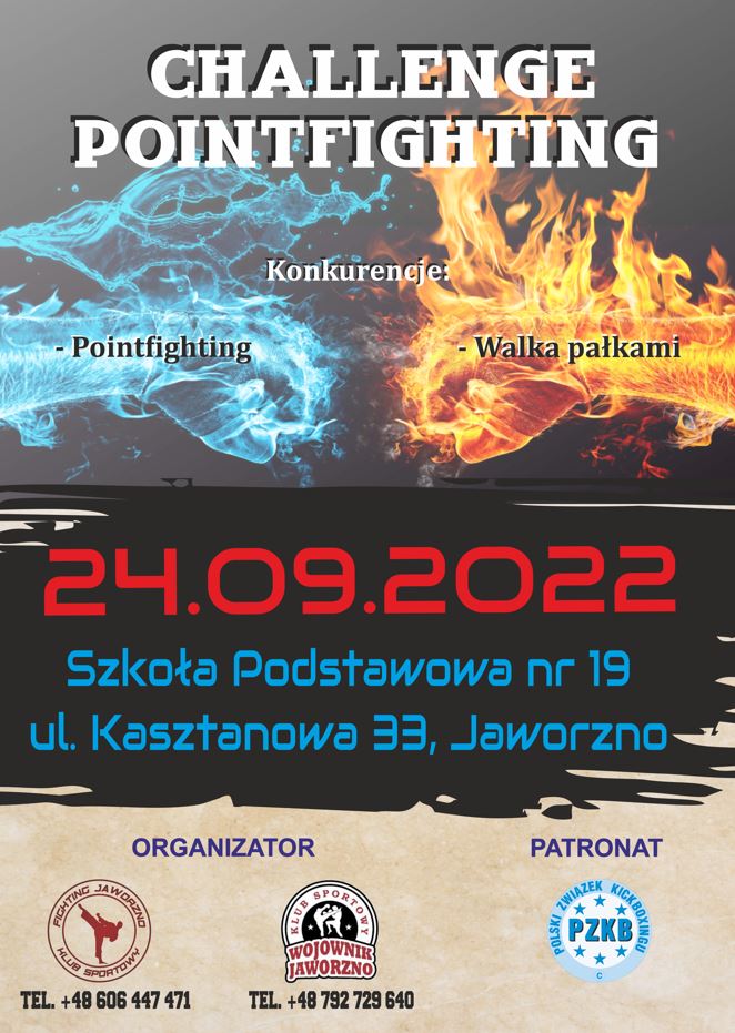 You are currently viewing Komunikat – Challenge Point Fight Jaworzno 24.09.2022